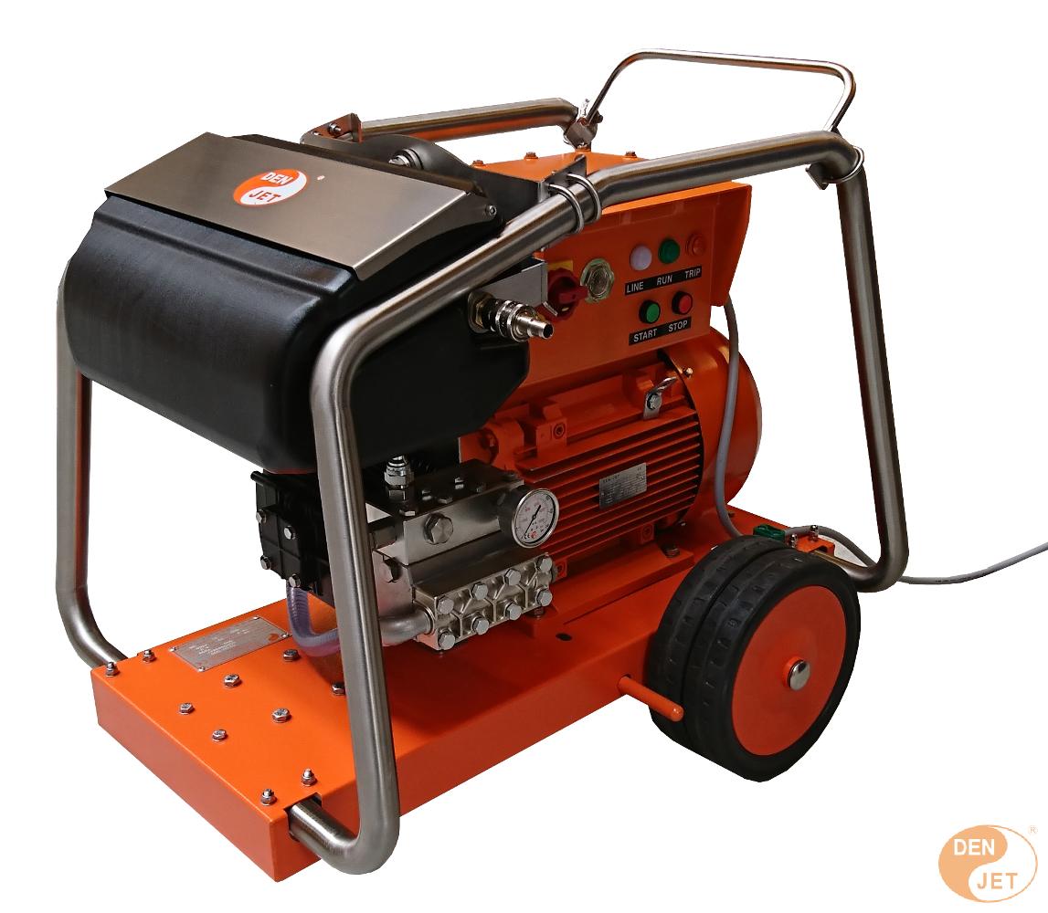 واترجت های الکتریکی (برقی) 500 بار فشارقوی جهت شستشونظافت صنعتی با آب مدل CE-20 ساخت دن جت دانمارک